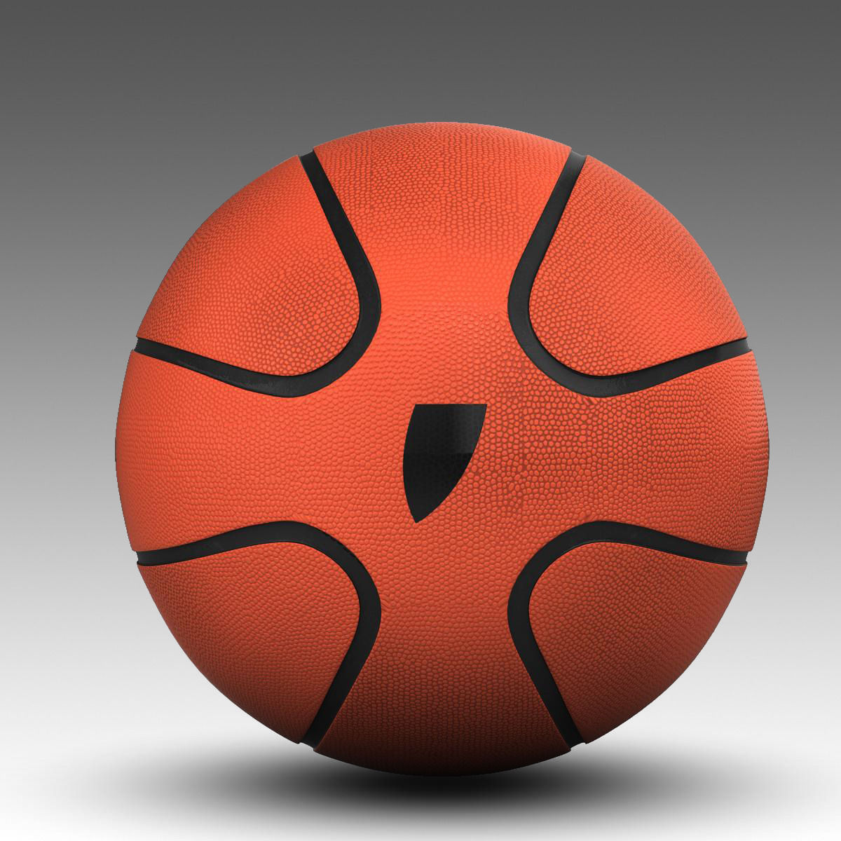 Basketball ball Star bicolor Low-poly 3D model_2