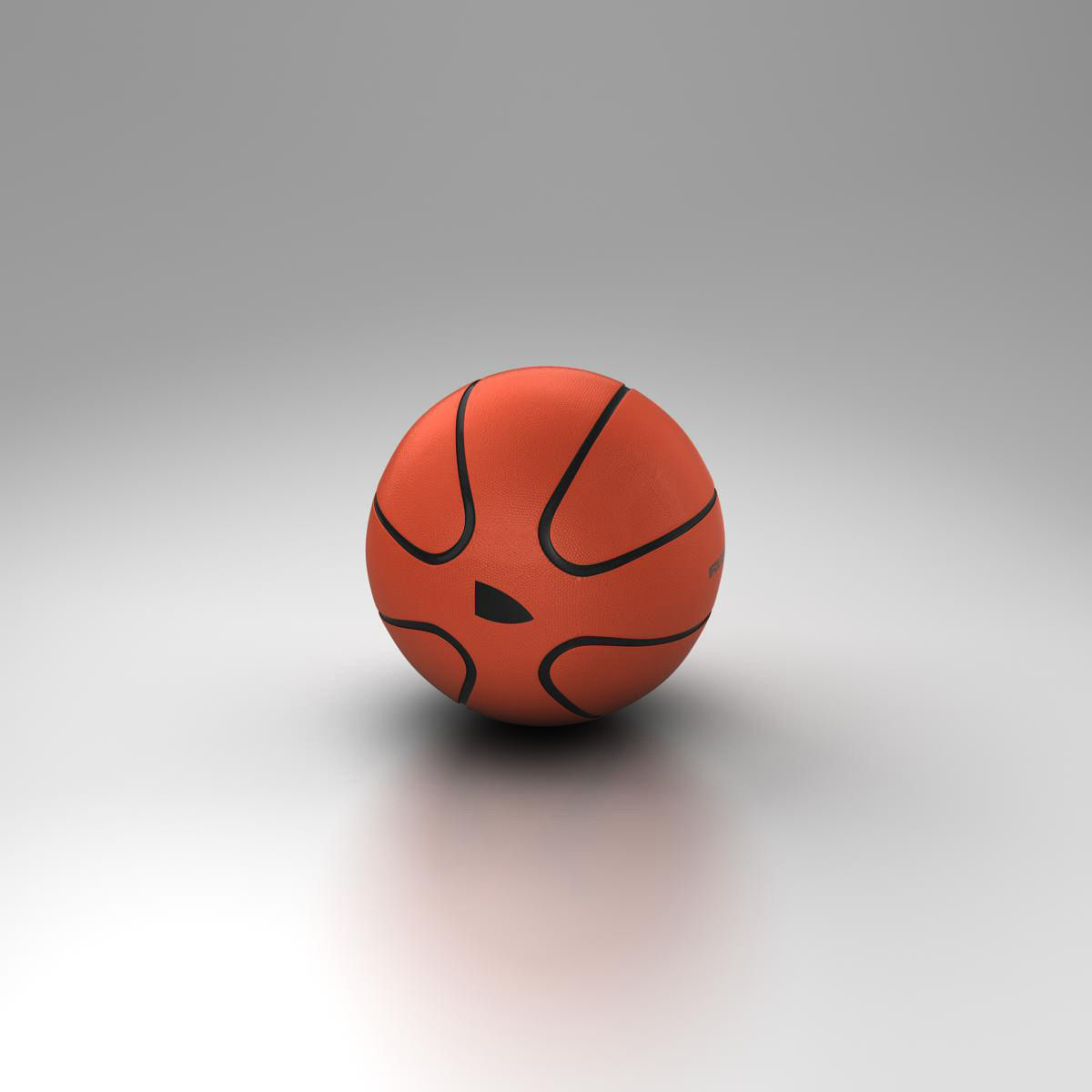 Basketball ball Star bicolor Low-poly 3D model_1