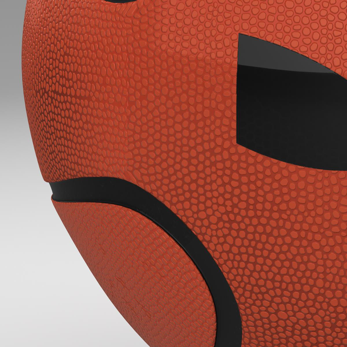 Basketball ball Star bicolor Low-poly 3D model_3