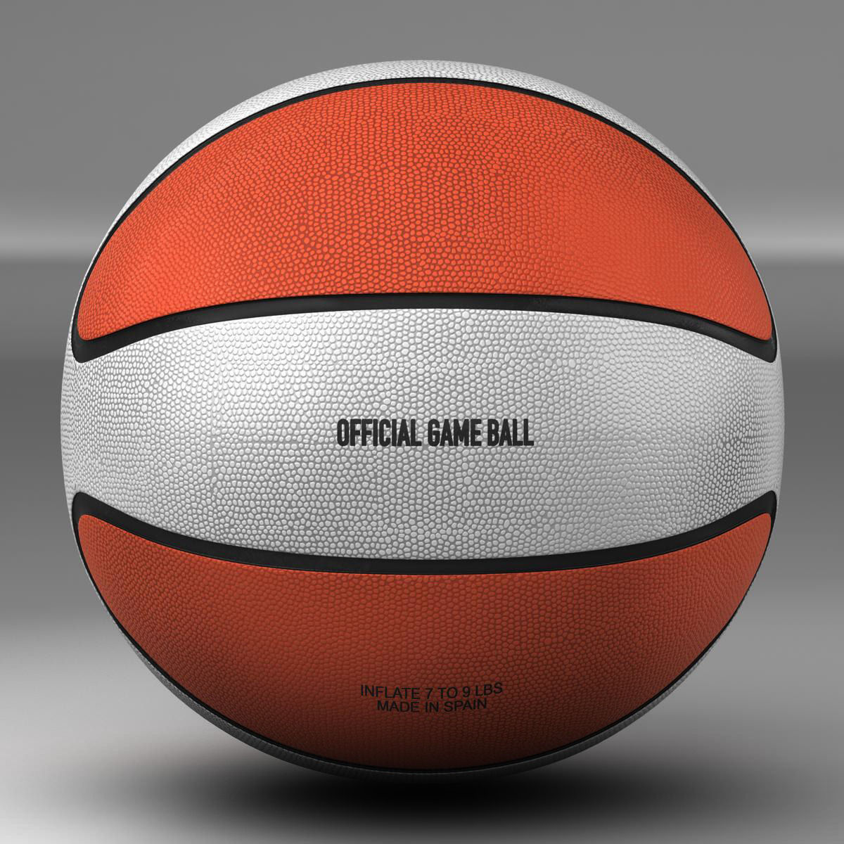 Basketball ball Star bicolor Low-poly 3D model_8