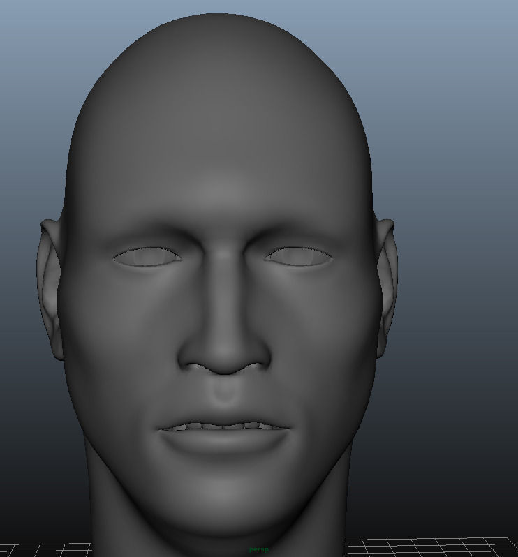 head Geometry MultiUV  3D model_1
