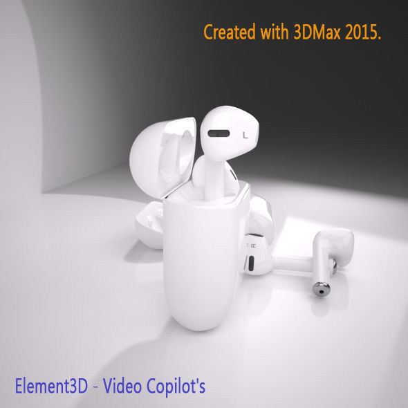 Airpods created 3D model_1
