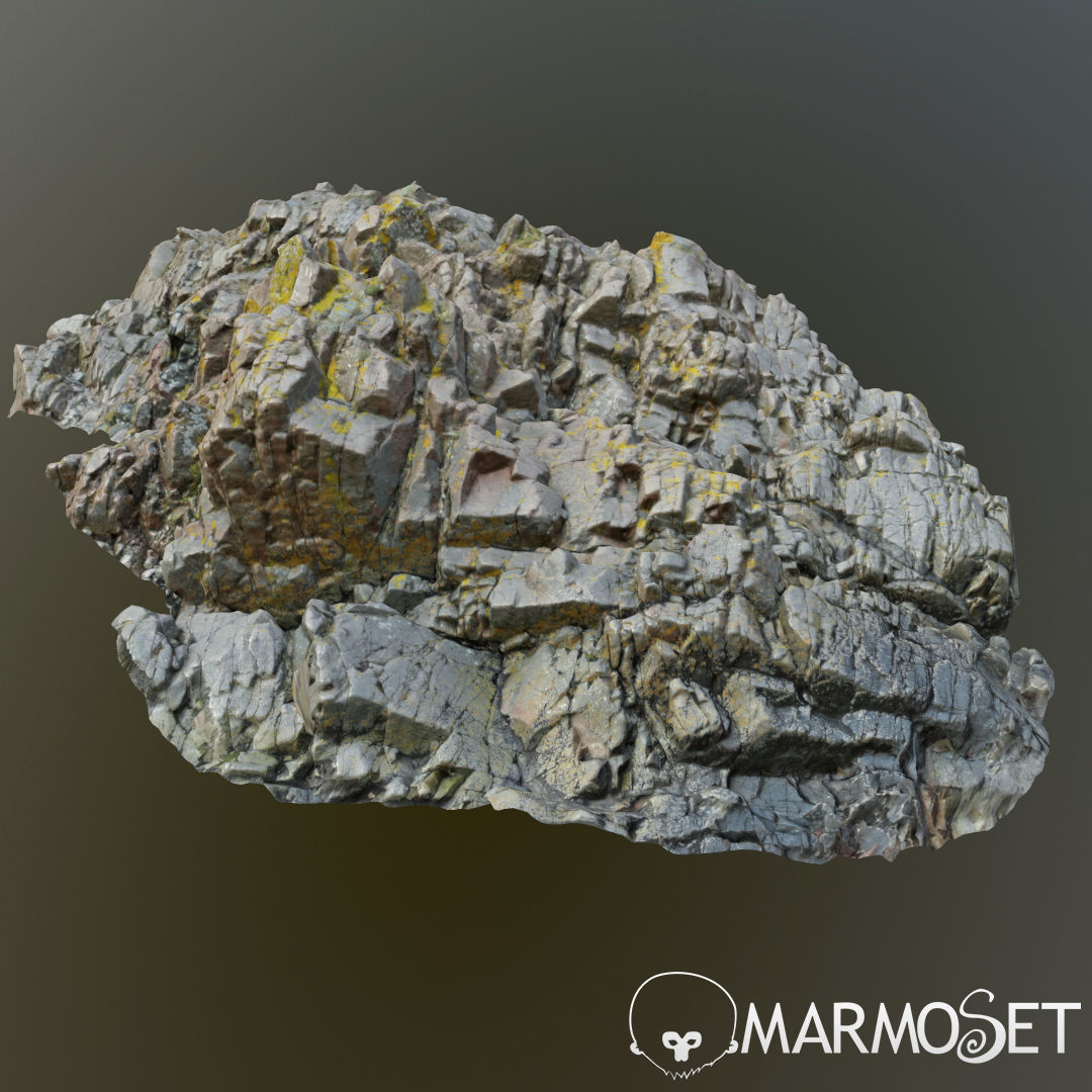 Cliff pack H bundle 3D model_6