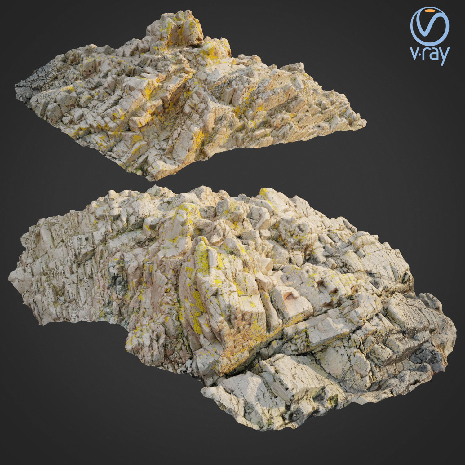 Cliff pack H bundle 3D model_1