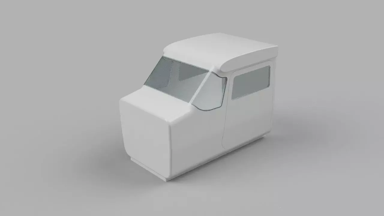 Cessna flight simulator cockpit 3D model_0