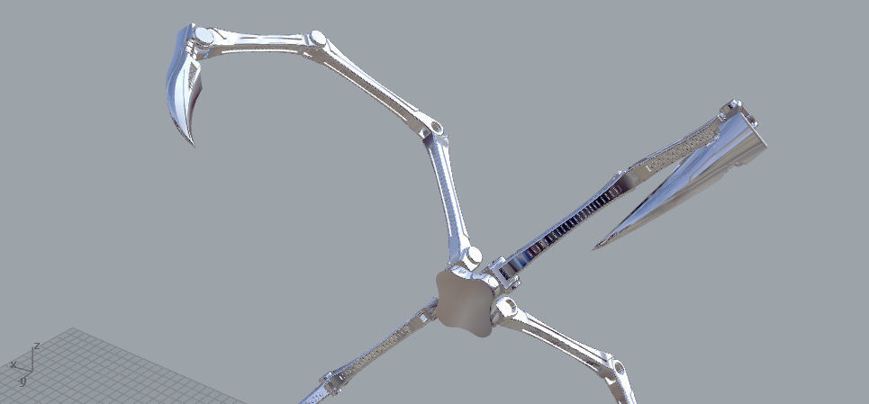 Iron spider suit legs from infinity war 3D print model_3