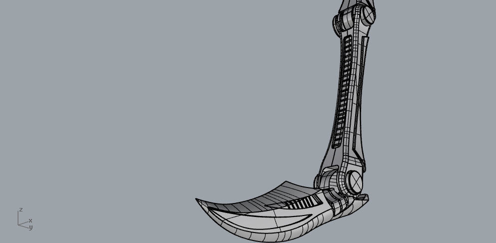 Iron spider suit legs from infinity war 3D print model_2