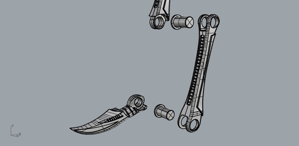 Iron spider suit legs from infinity war 3D print model_1