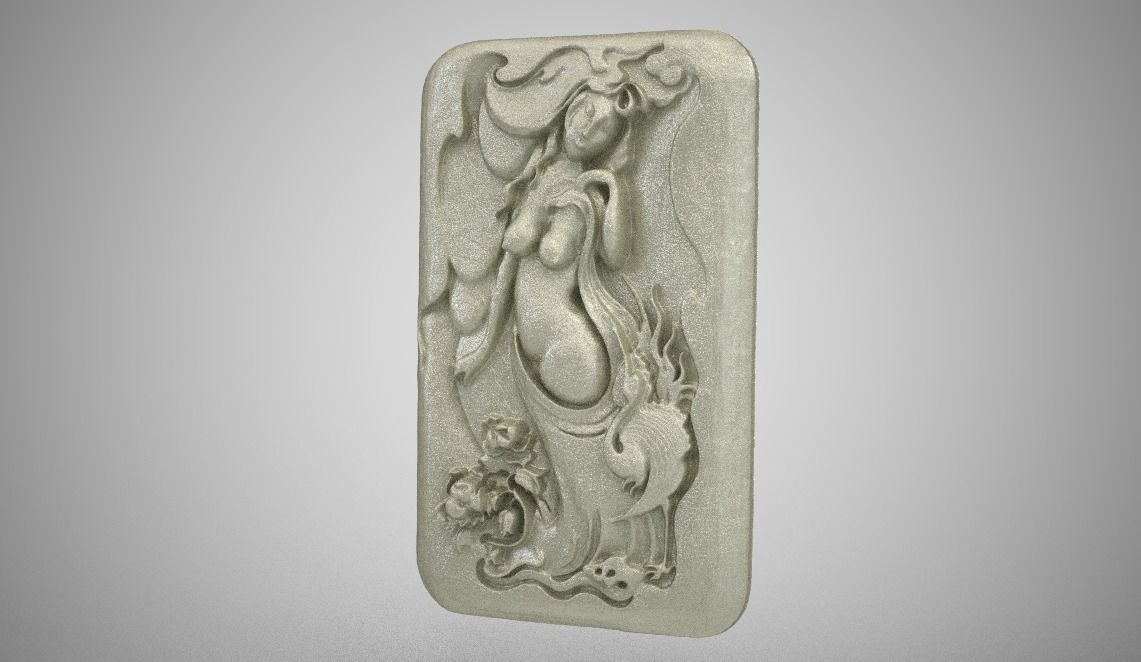 Carving Woman in the Nature 3D print model_1