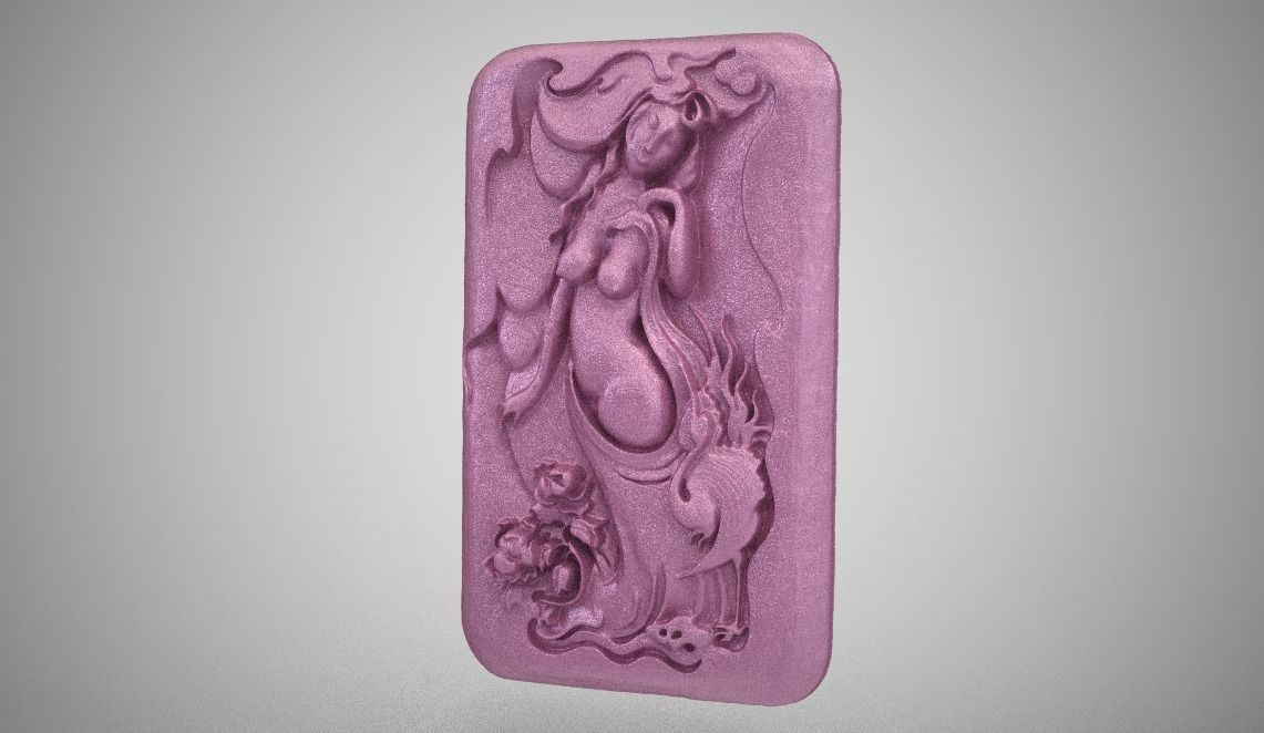 Carving Woman in the Nature 3D print model_3