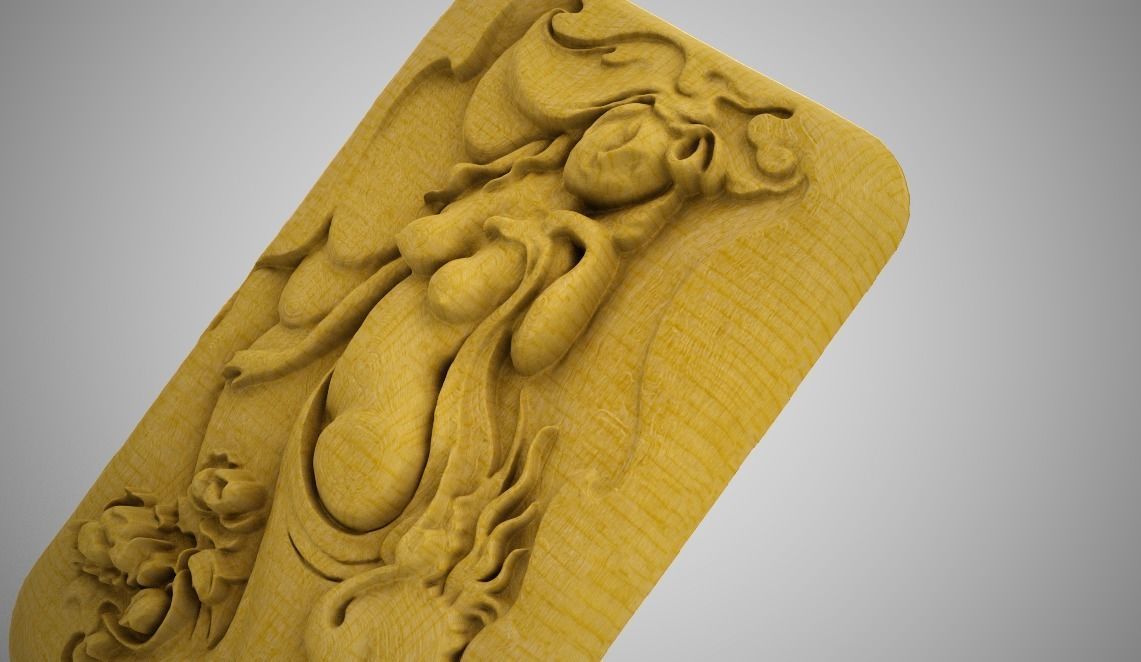 Carving Woman in the Nature 3D print model_5