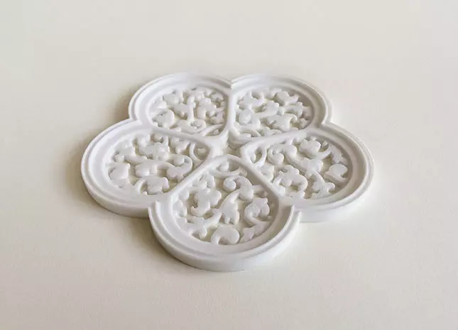 Cinquefoil Coaster 3D print model
