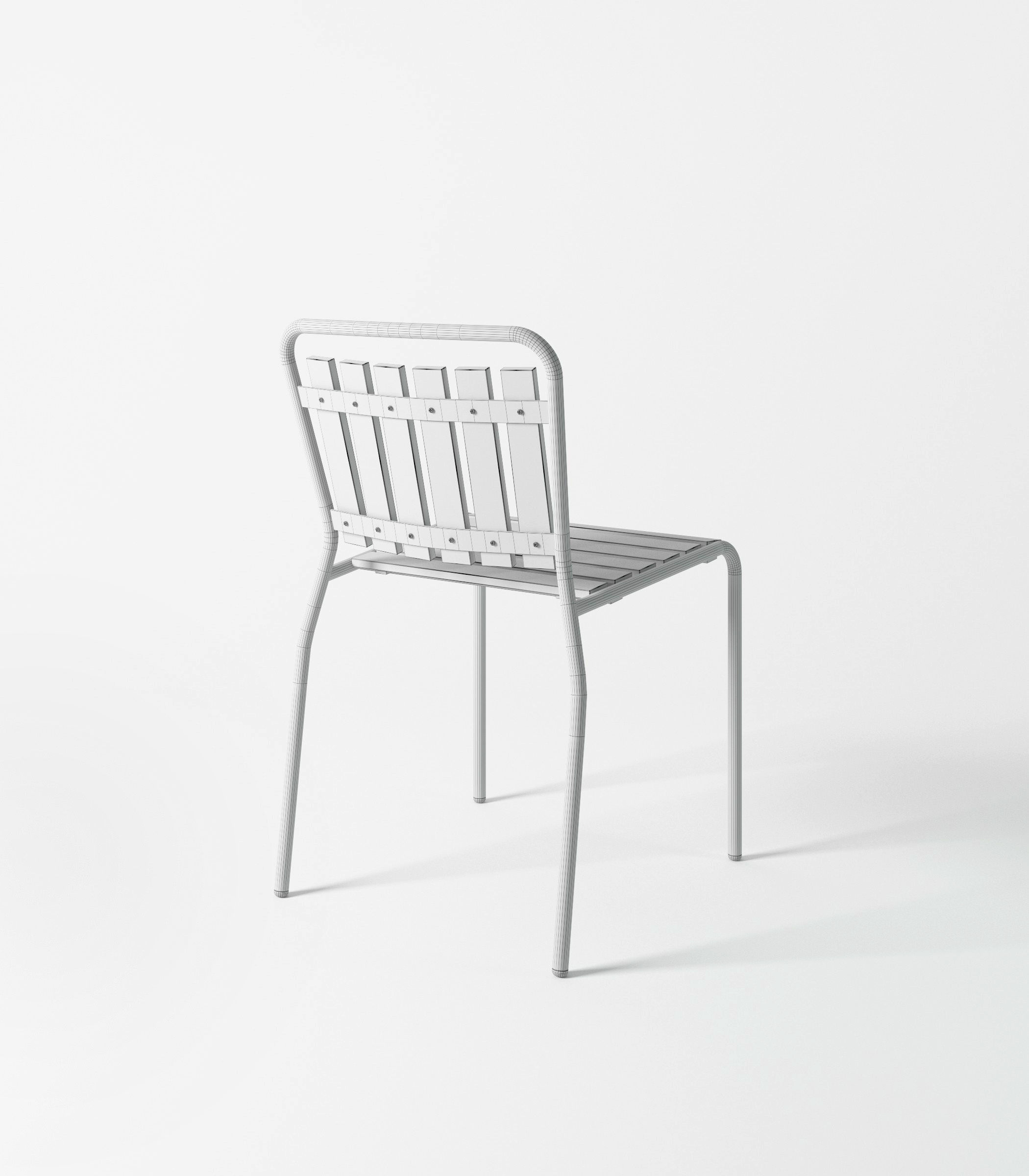 Haefeli Chair and Table 3D model_6