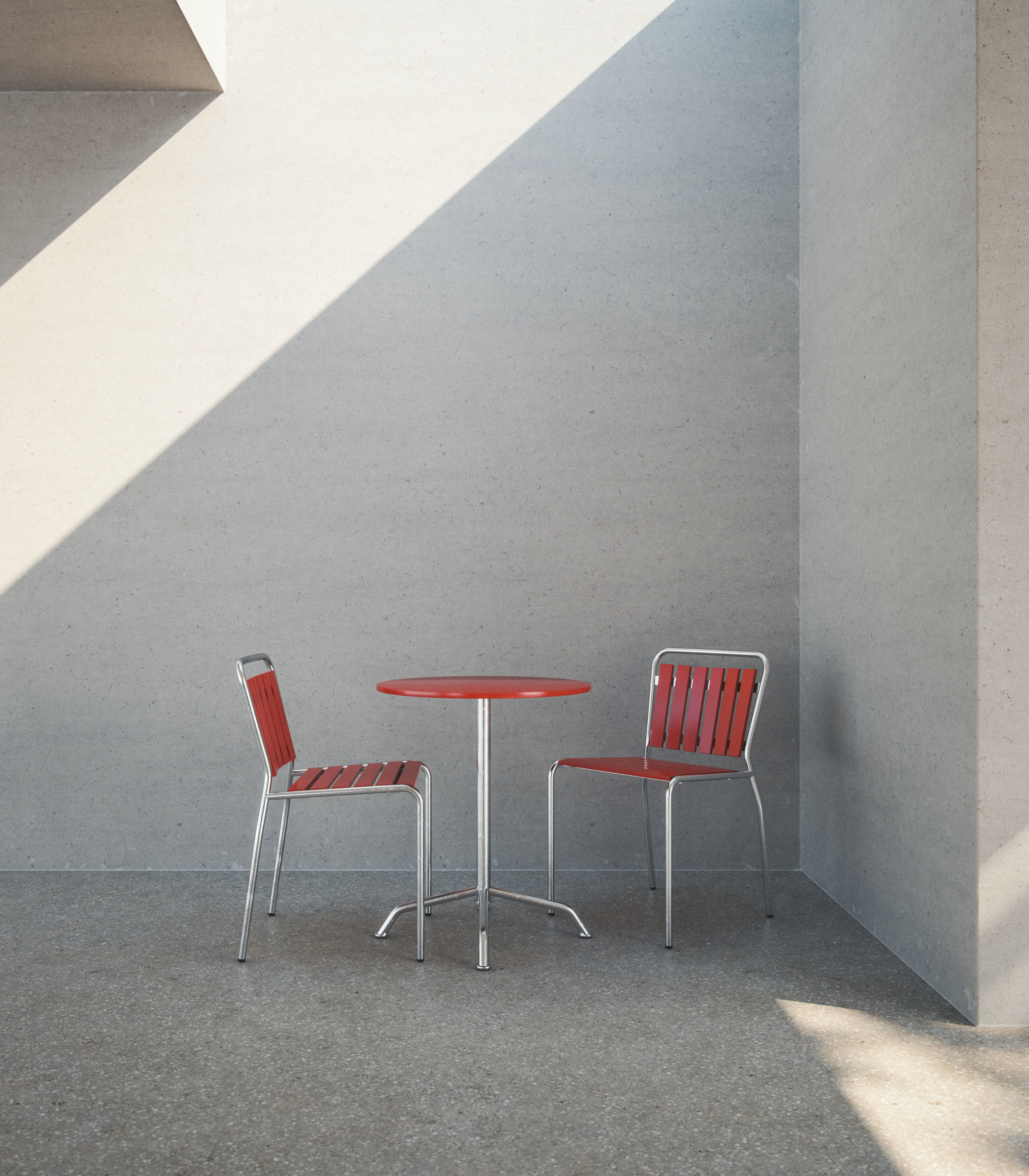 Haefeli Chair and Table 3D model_11