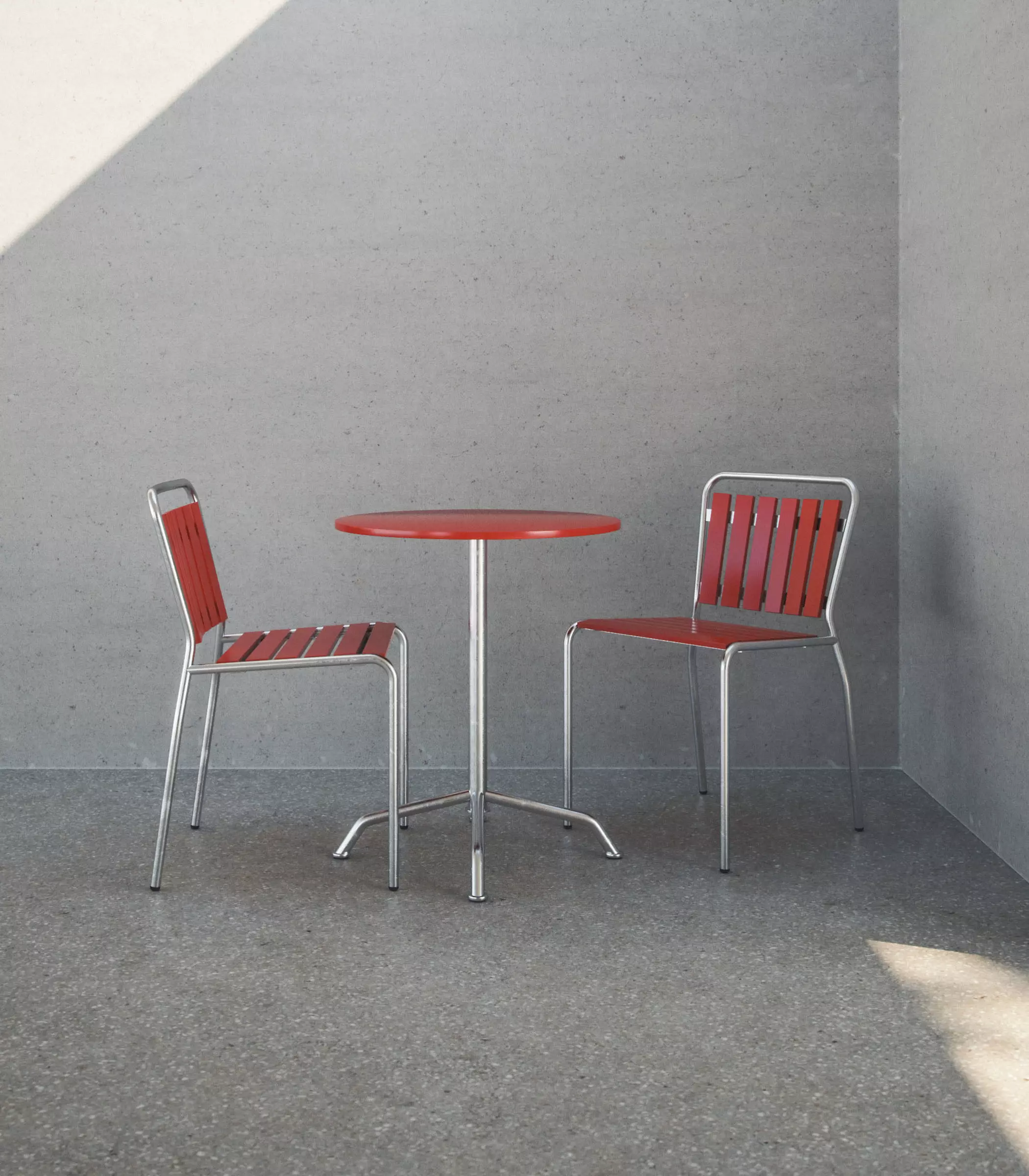 Haefeli Chair and Table 3D model_0