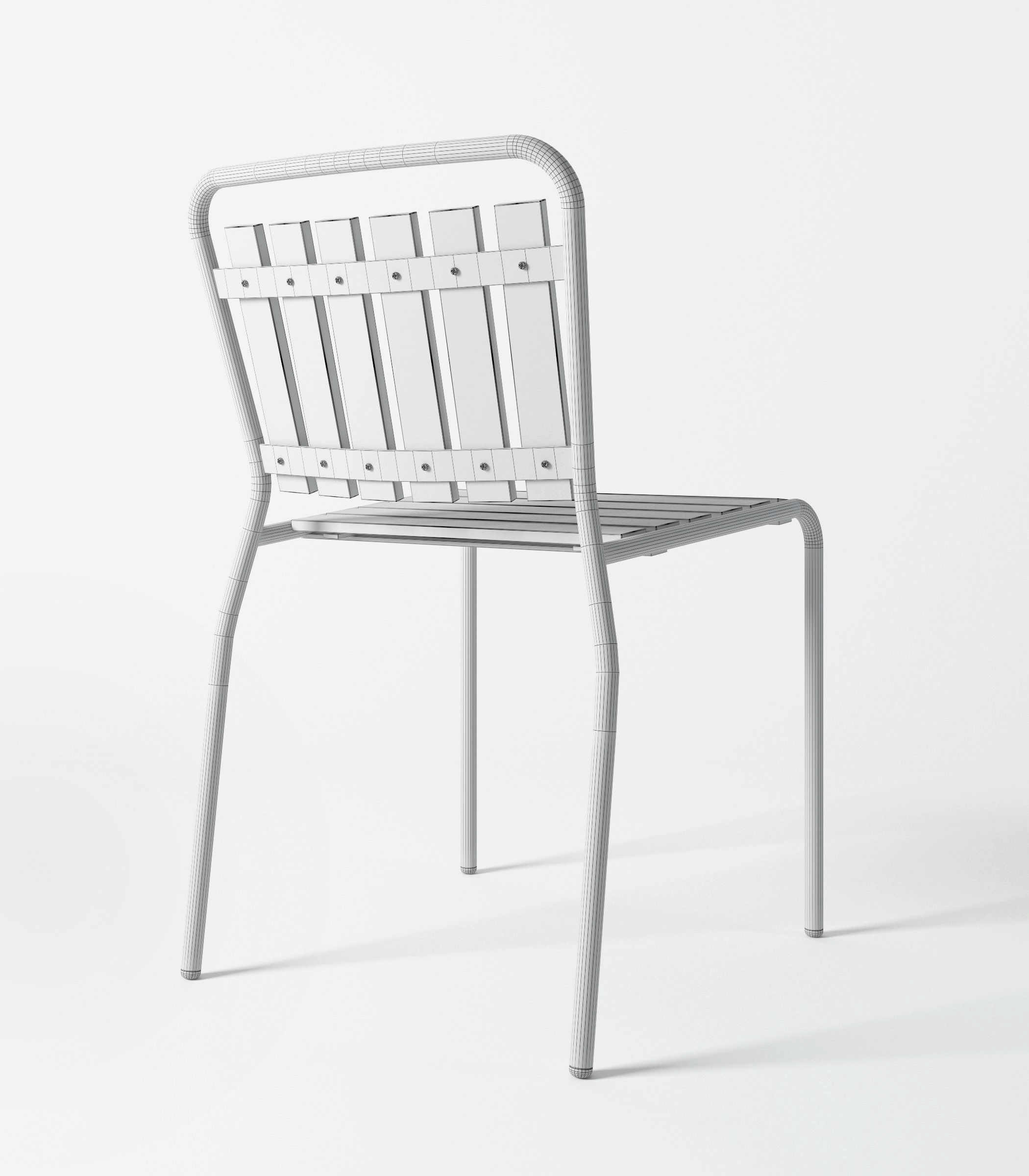 Haefeli Chair and Table 3D model_8
