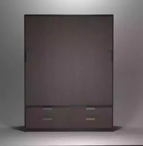 Wardrobe - dark wood