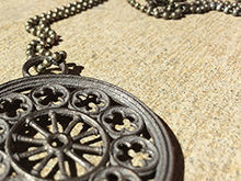 Rose Window Pendant 3D print model_1
