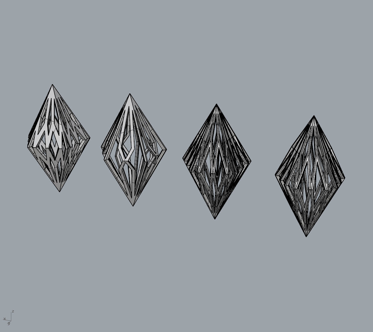 Diamond Pendant 2 3D print model_2