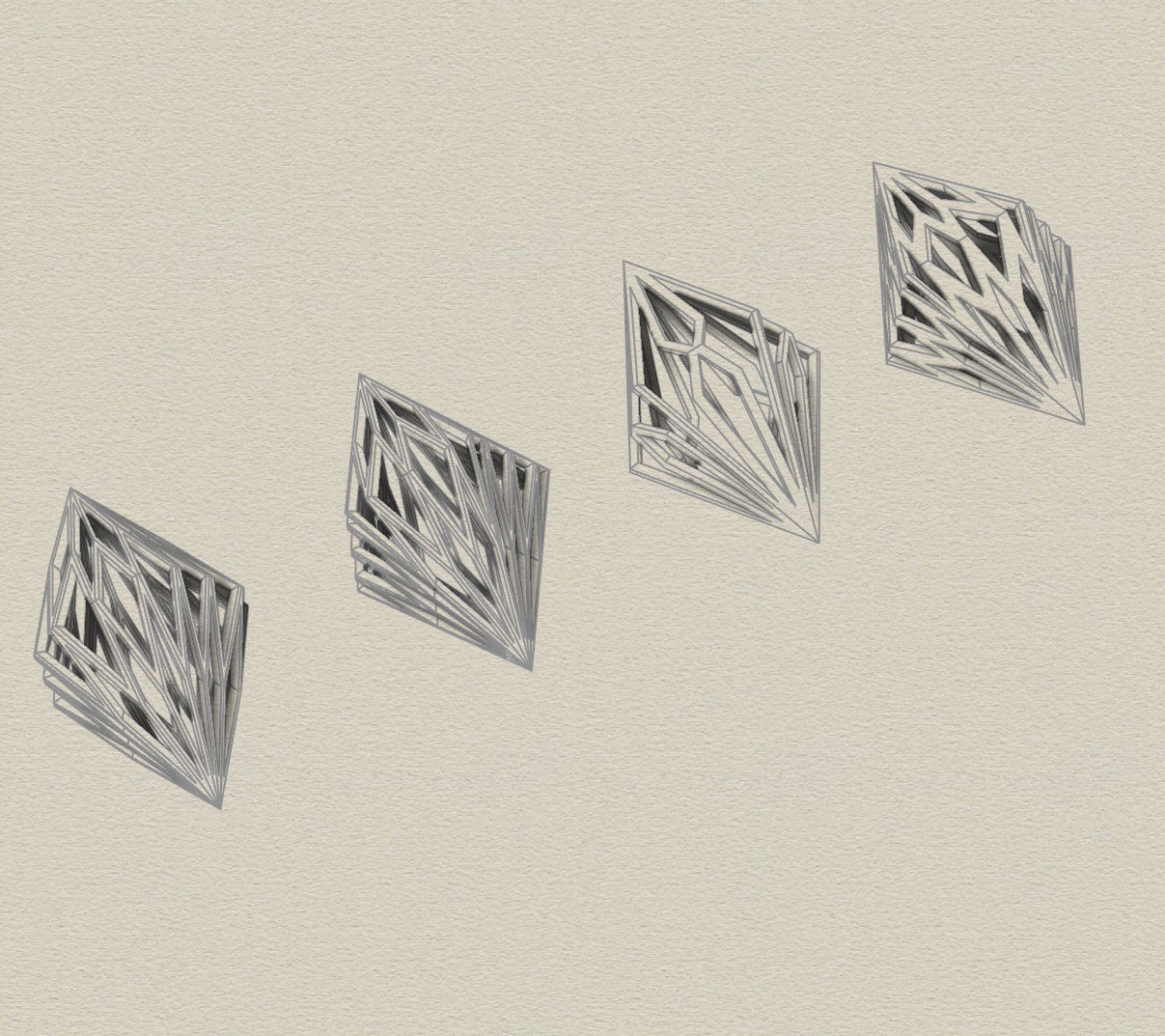 Diamond Pendant 2 3D print model_6