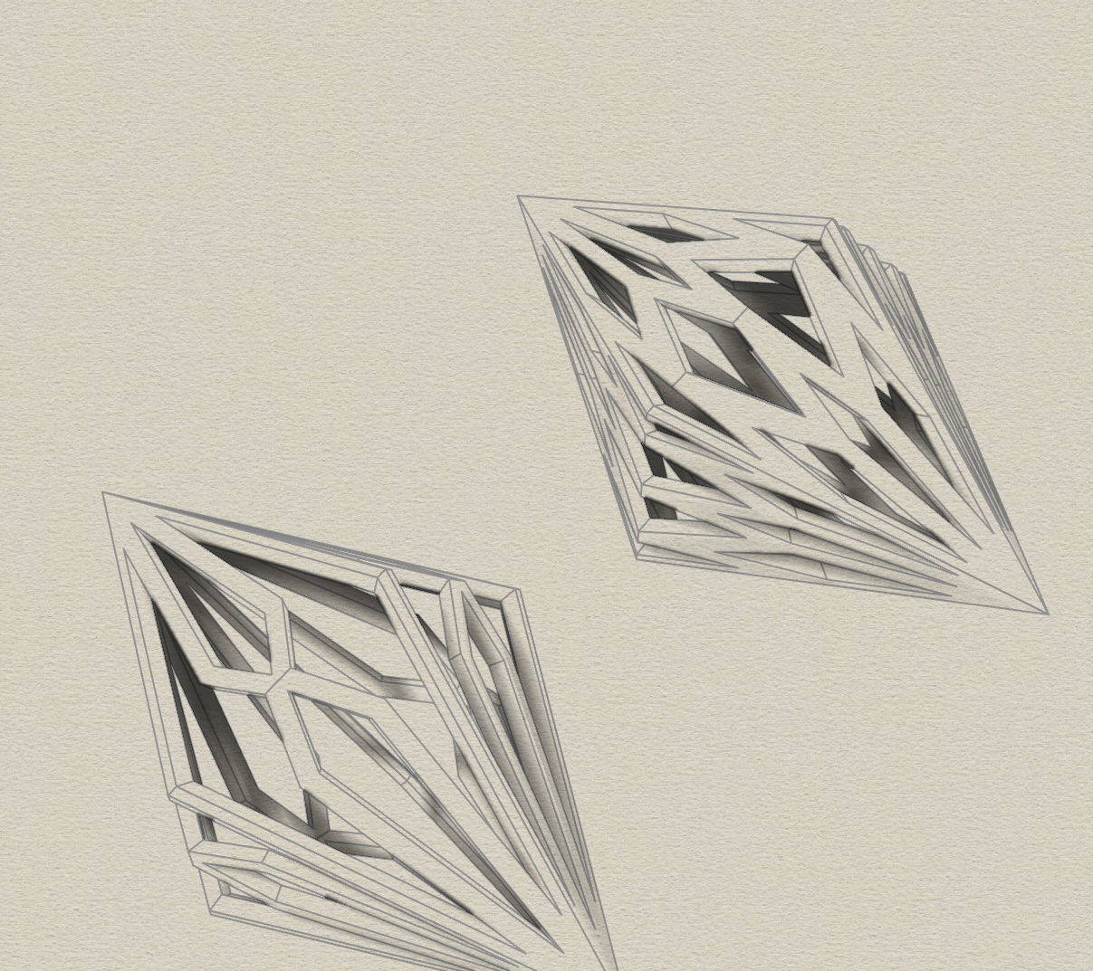 Diamond Pendant 2 3D print model_8