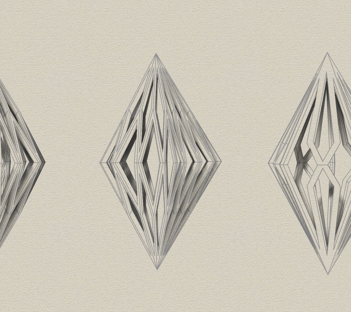 Diamond Pendant 2 3D print model_9