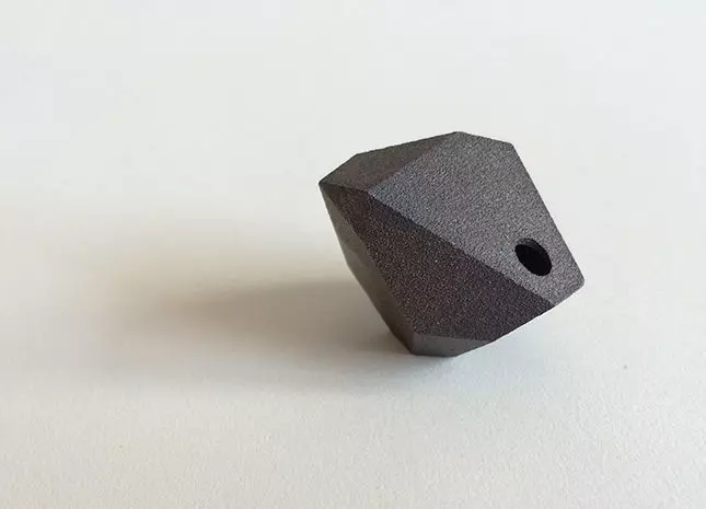 Faceted Rock Pendant 3D print model_0