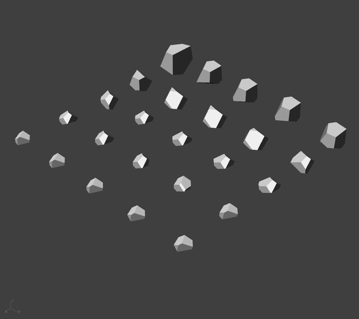 Faceted Rocks 3D print model_1