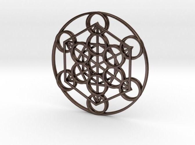 Metatron Cube Pendant 3D print model