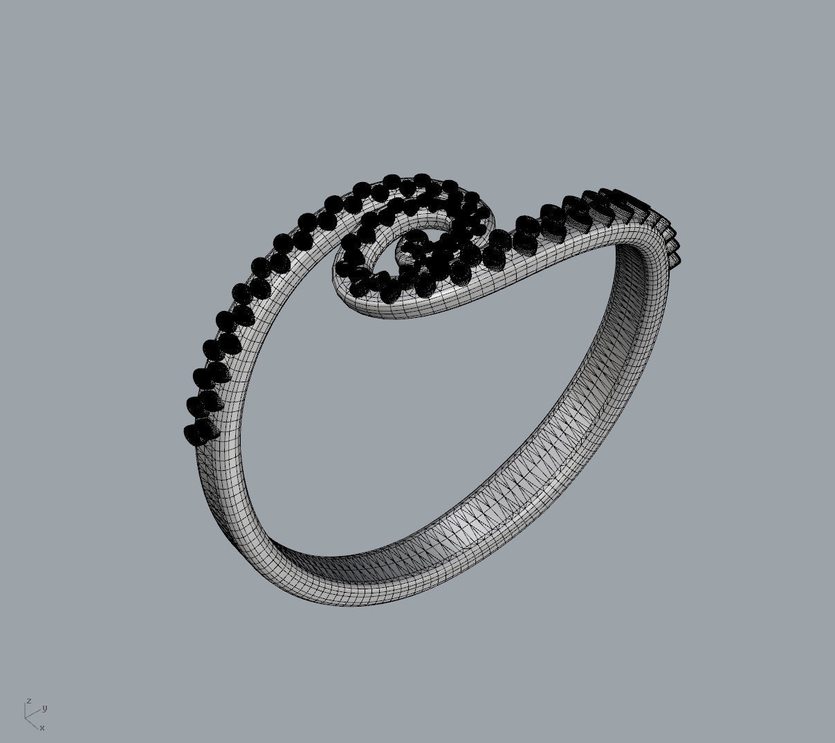 Tentacle Ring no1 3D print model_4