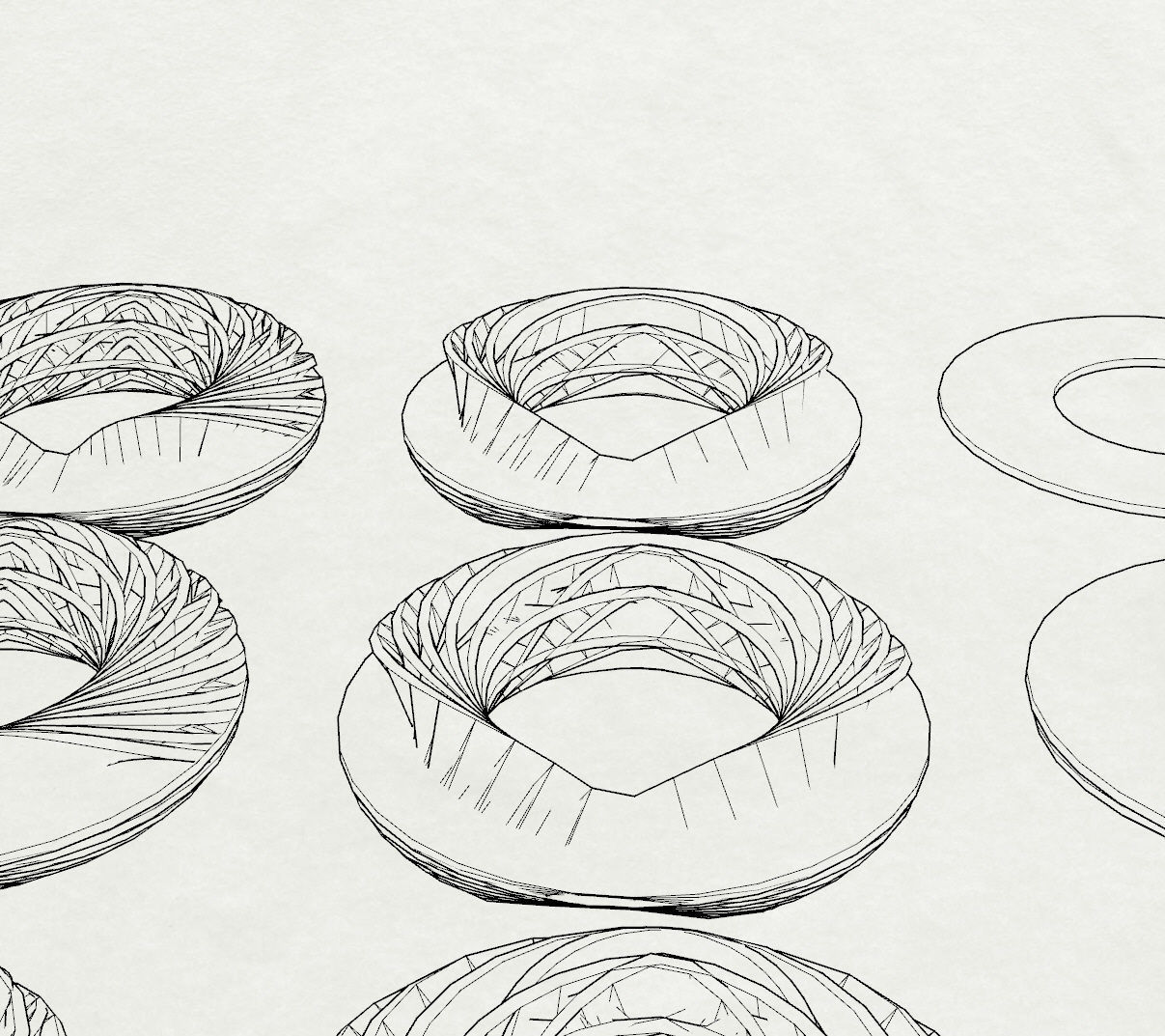 Mobius Rings 3D print model_4