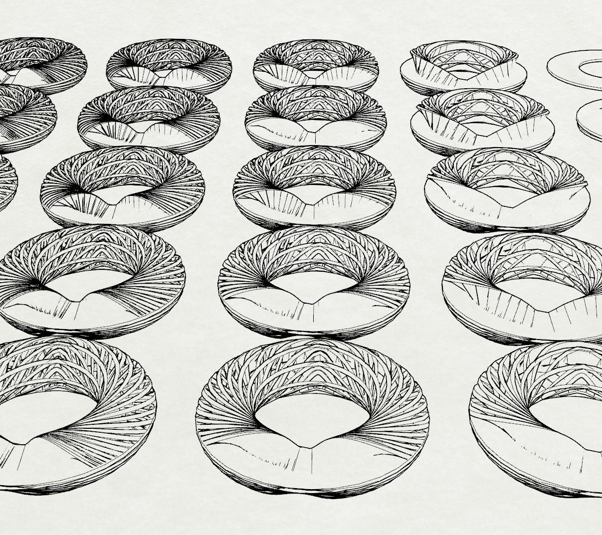 Mobius Rings 3D print model_7