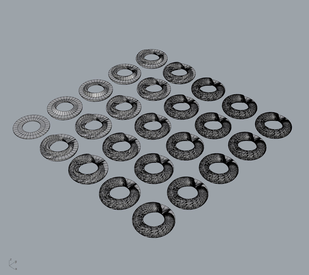 Mobius Rings 3D print model_2