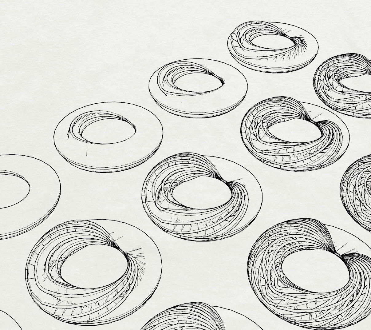 Mobius Rings 3D print model_6