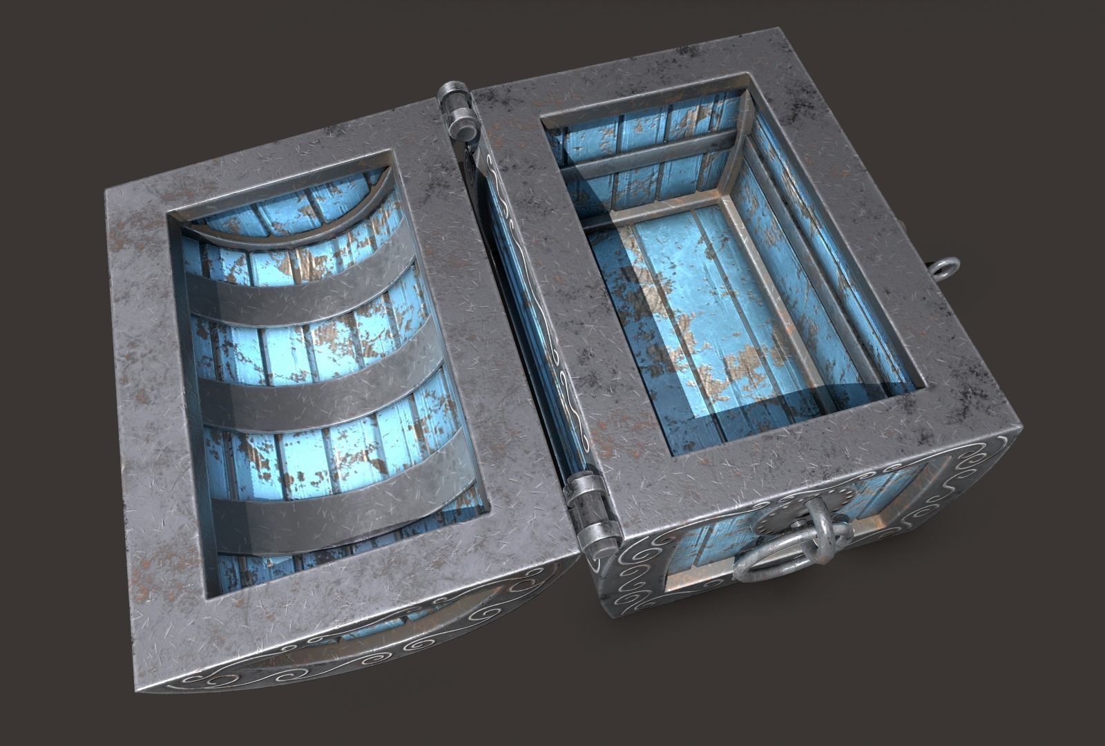 magic chest Low-poly 3D model_24