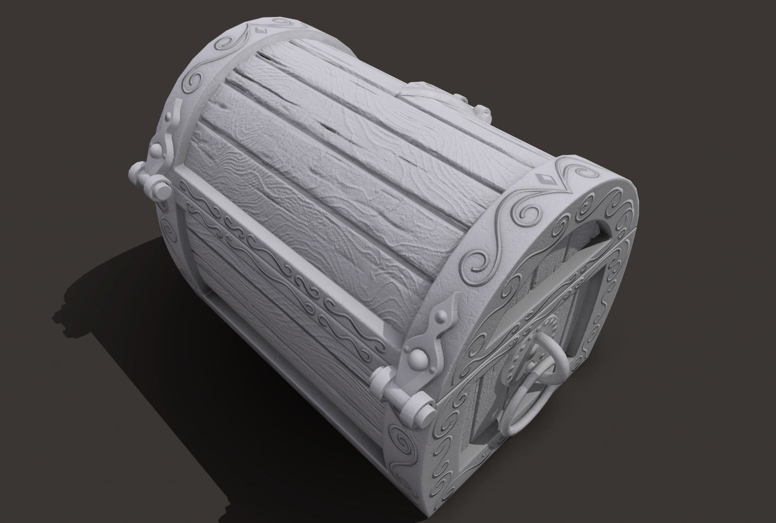 magic chest Low-poly 3D model_15