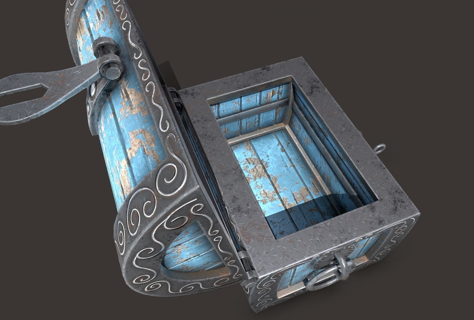 magic chest Low-poly 3D model_20