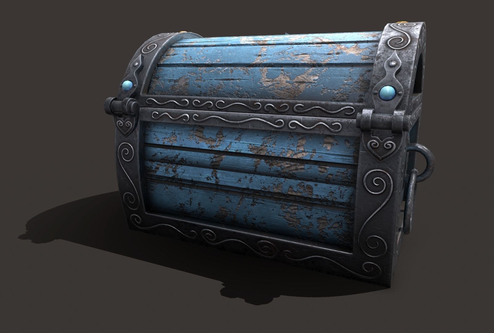 magic chest Low-poly 3D model_31