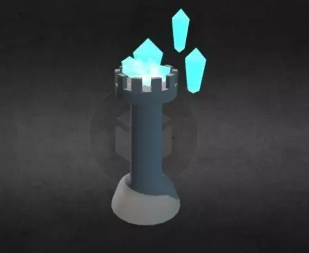 Magic Tower Low-poly 3D model_0