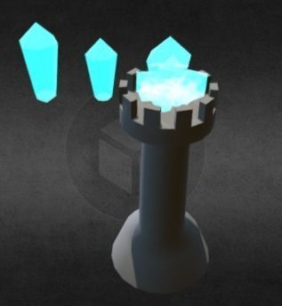 Magic Tower Low-poly 3D model_1