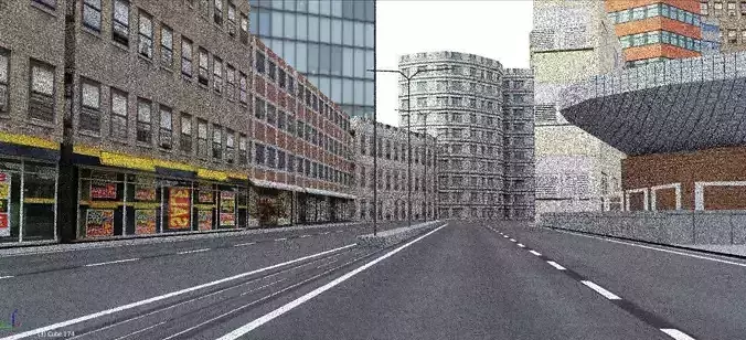 low poly city minecraft