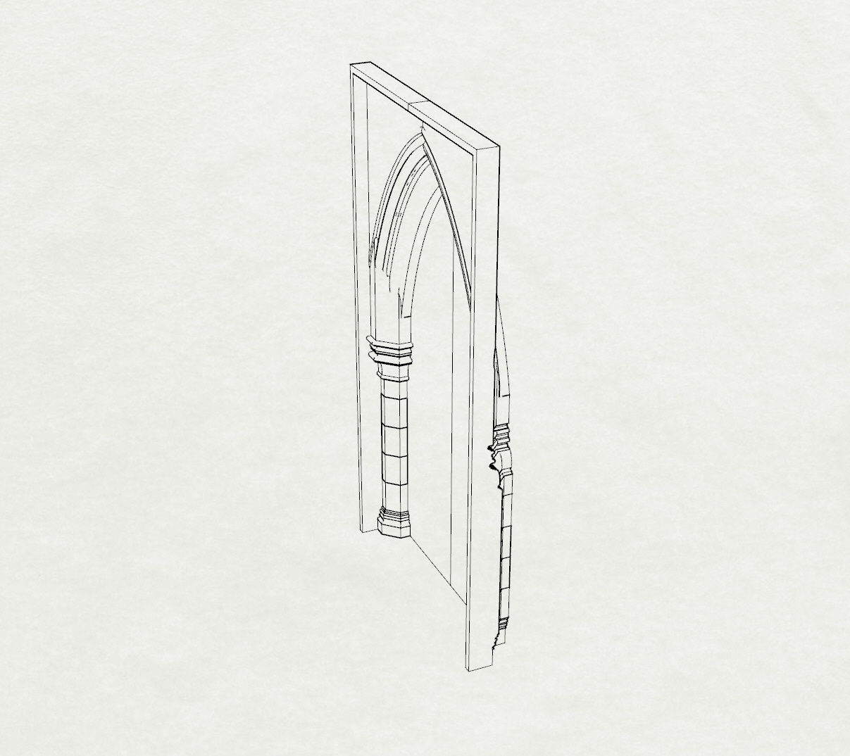 Renaissance Table Ornament 3D print model_4