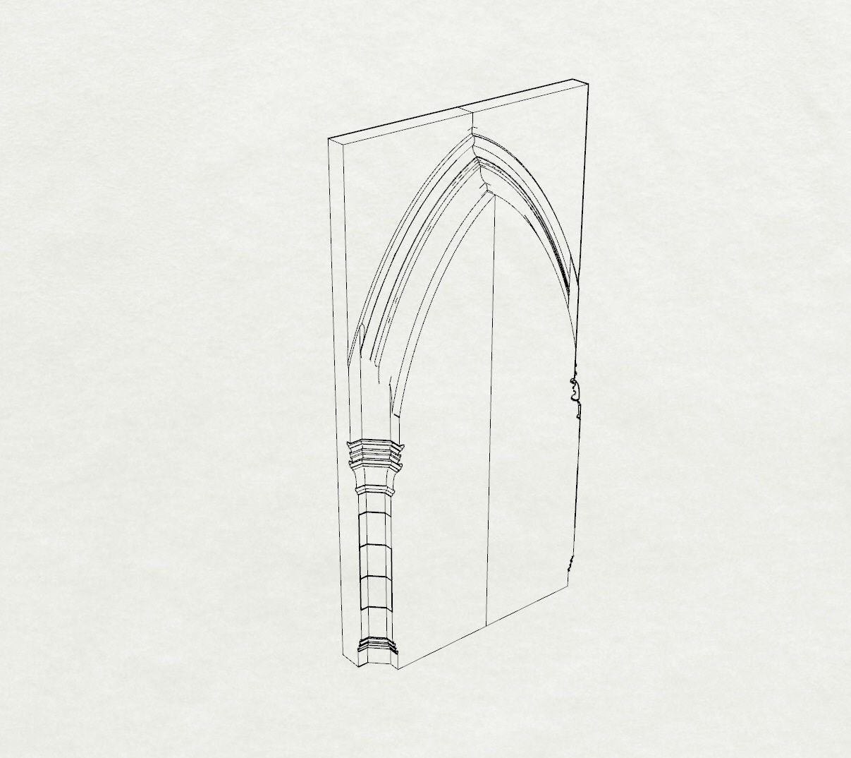 Renaissance Table Ornament 3D print model_5