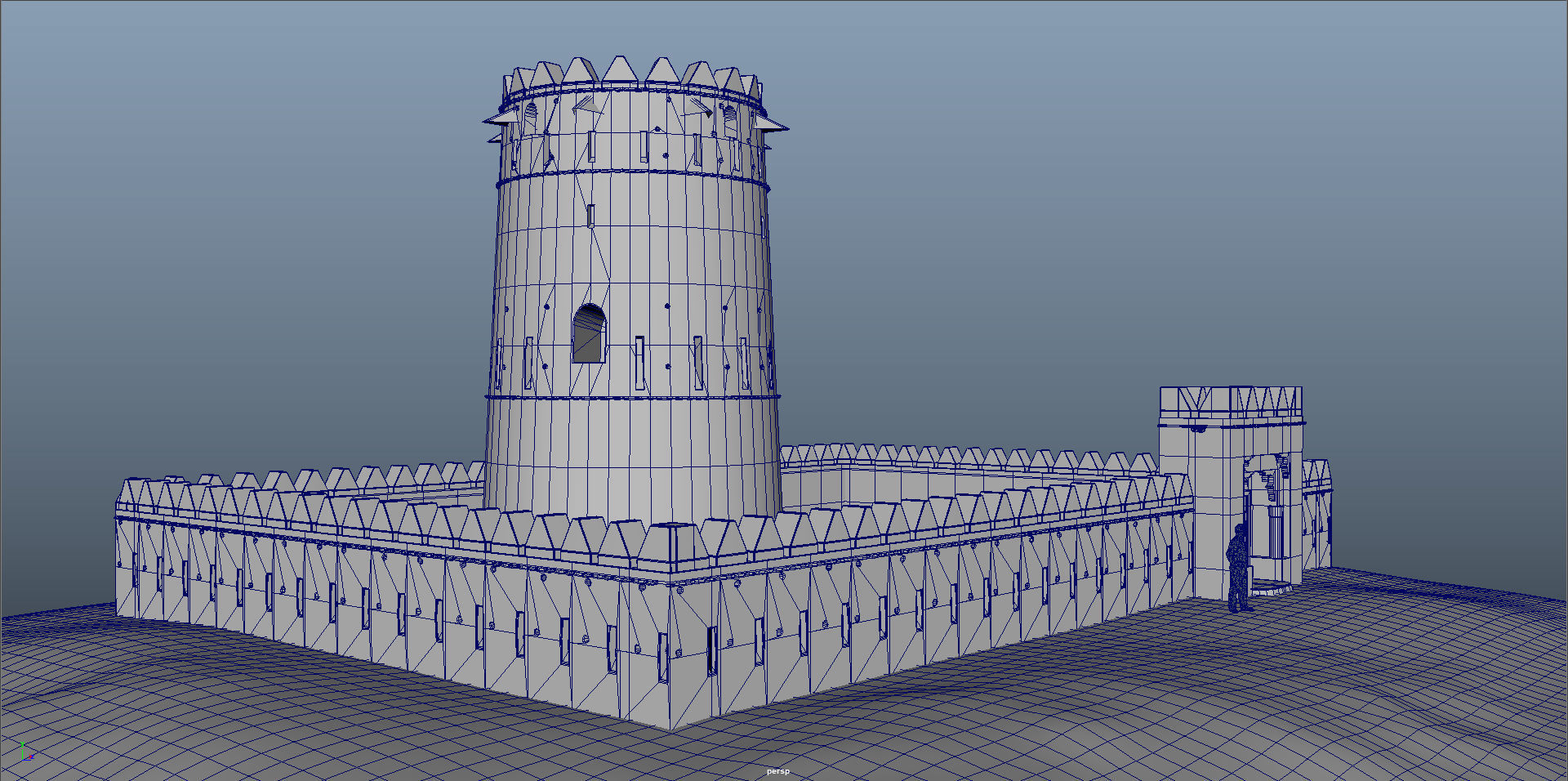 Arab Fort Low-poly 3D model_10