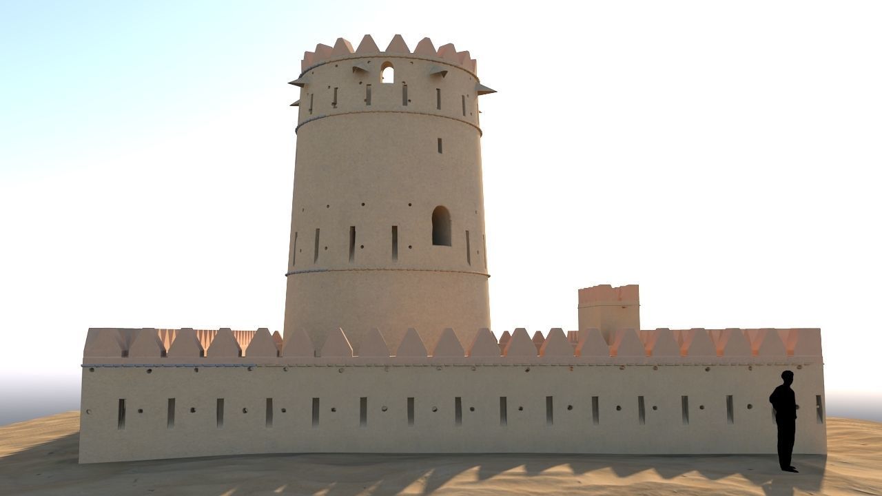 Arab Fort Low-poly 3D model_6