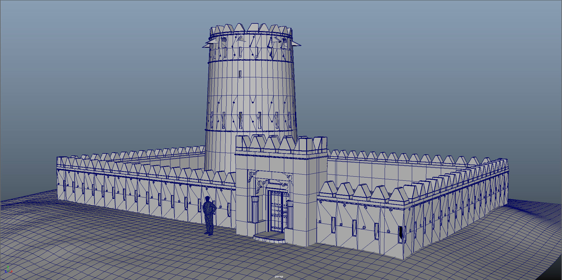 Arab Fort Low-poly 3D model_12