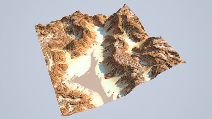 Detailed Canyon Model 2 3D model