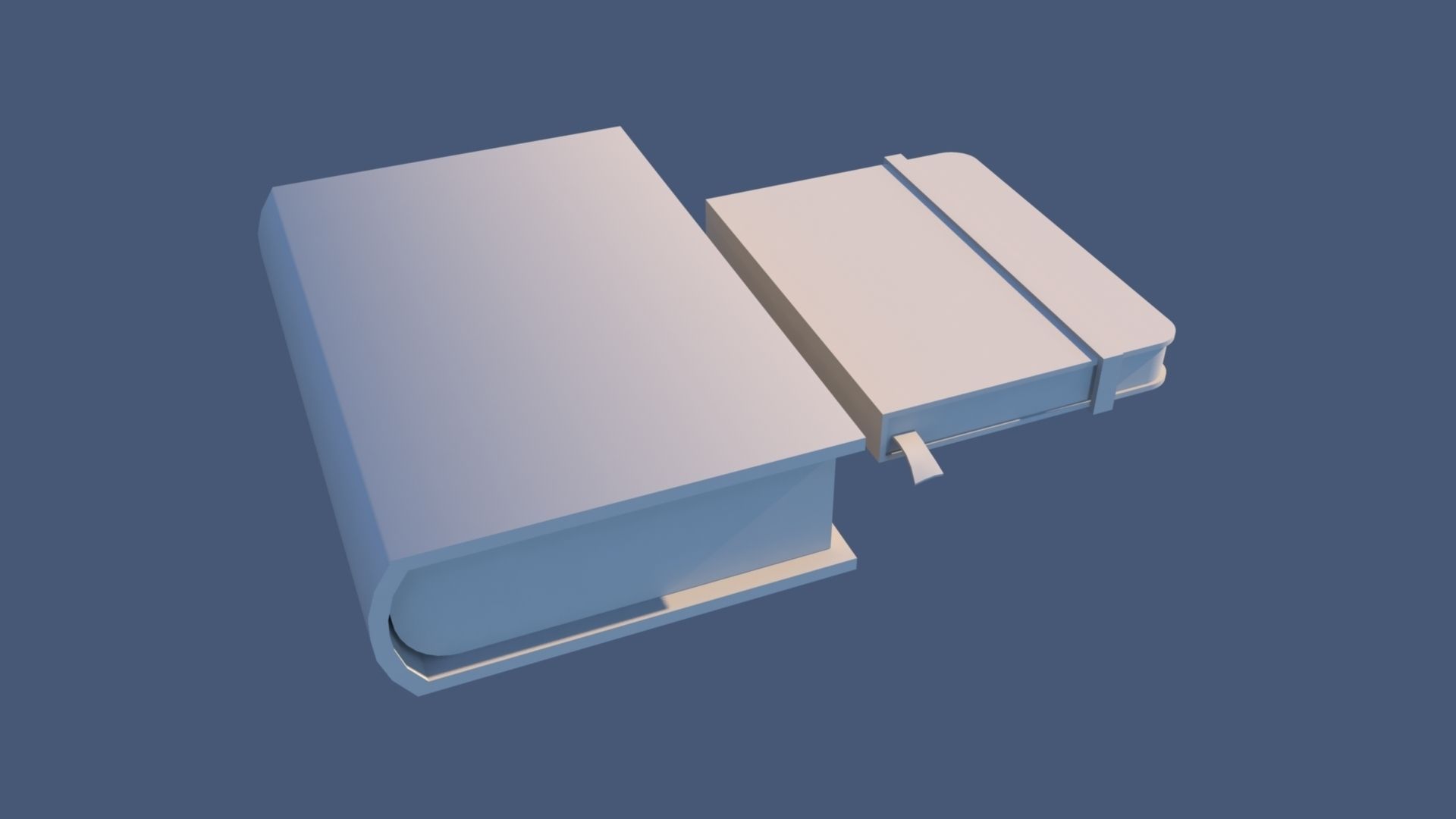 Books book Free low-poly 3D model_0
