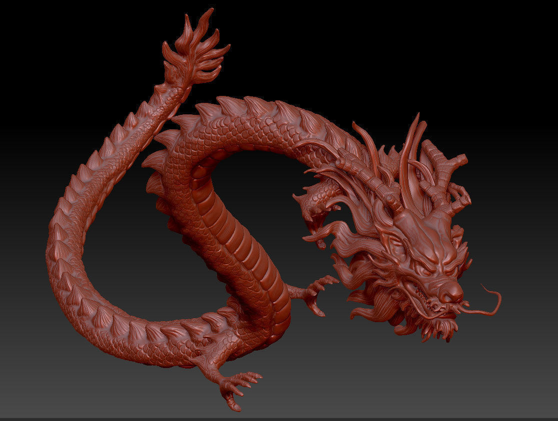 Chinese Dragon 3D model_1