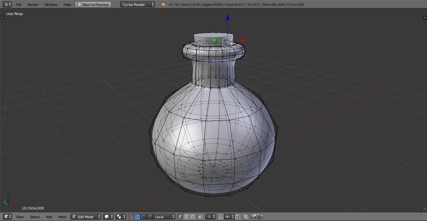 Potion Bottle Low-poly 3D model_2